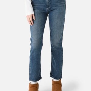 Agolde Riley long, high rise straight leg. Pose wash. Size 27